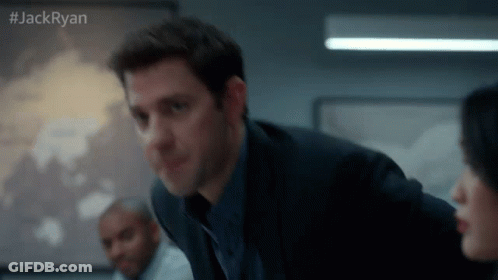 Man In Suit Talking To Woman In Conference Room #Jackryan GIF