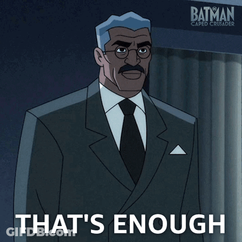 Man In Suit That's Enough GIF