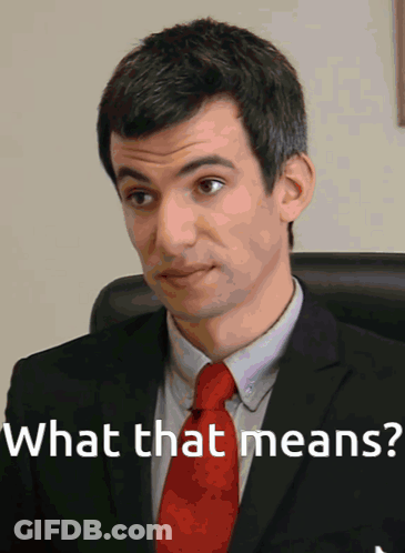 Man In Suit Thinking What That Means GIF