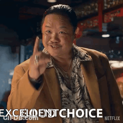 Man In Suit Thumbs Up Excellent Choice Netflix GIF