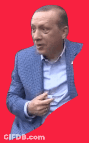 Man In Suit Thumbs Up Red Background GIF