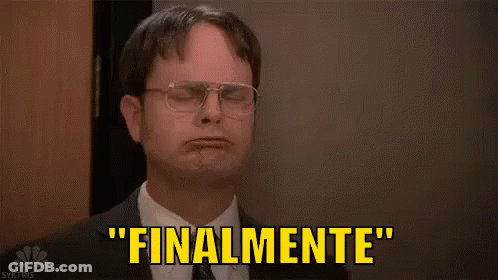 Man In Suit Tie Arms In Air Finalmente GIF