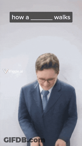 Man In Suit Tie How A Walks GIF