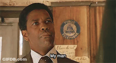 Man In Suit Tie Saying My Man At Phone Sign GIF