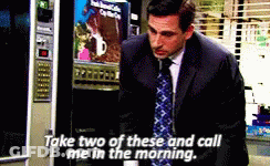 Man In Suit Vending Machine Says Take Two Of These GIF