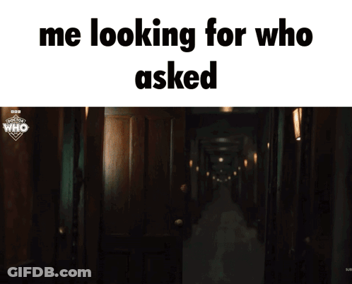Man In Suit Walking Hallway Saying Me Looking For Who Asked GIF