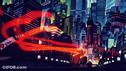 Man In Suit Walking On Chinese Sign Street GIF