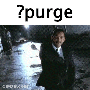 Man In Suit Walking With Gun Saying Purge GIF