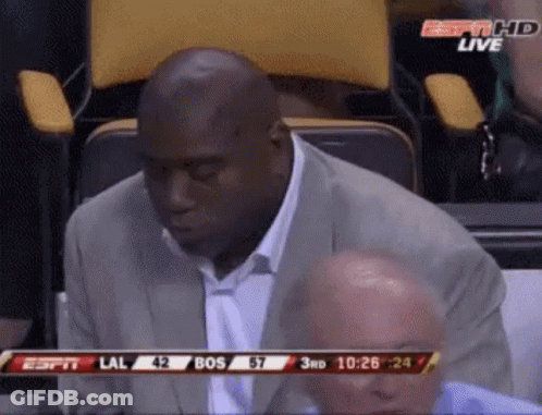 Man In Suit Watching Basketball On ESPN GIF