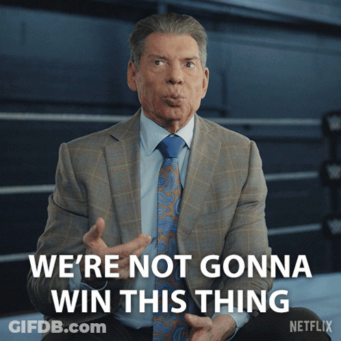 Man In Suit We're Not Gonna Win This Thing Netflix GIF