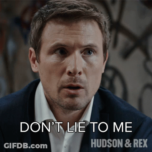 Man In Suit White Shirt Don't Lie To Me GIF