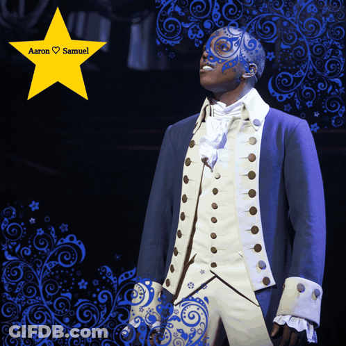 Man In Suit With Aaron Samuel Star GIF