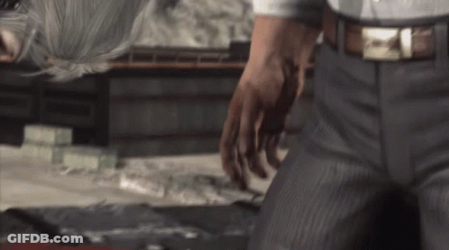 Man In Suit With Abercrombie & Fitch Belt GIF