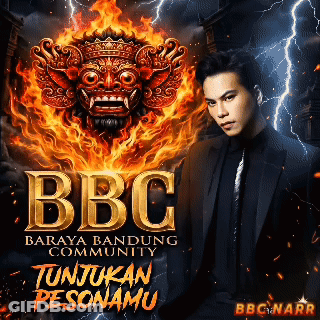 Man In Suit With BBC Logo GIF