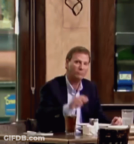 Man In Suit With Beer GIF