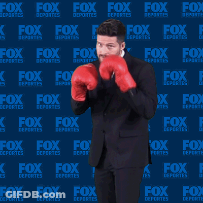Man In Suit With Boxing Gloves Fox Deportes GIF