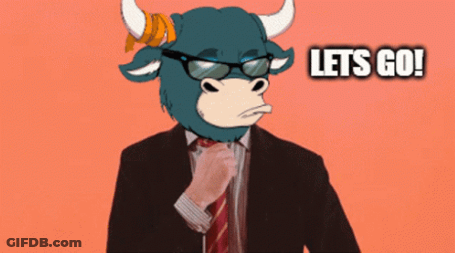 Man In Suit With Bull Head GIF