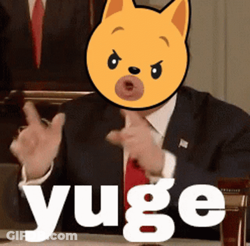 Man In Suit With Cat Mask Yuge GIF