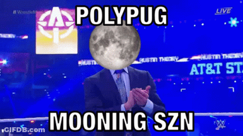 Man In Suit With Full Moon Face Polypug Mooning Szn GIF
