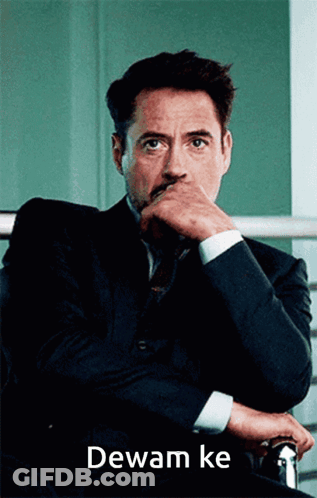 Man In Suit With Hand On Chin Dewam Ke GIF