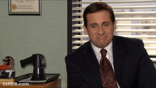 Man In Suit With Michael Scott Certificate GIF