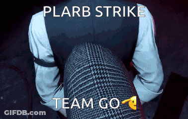 Man In Suit With Plarb Strike Team Go GIF