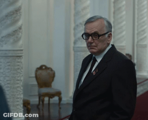 Man In Suit With Soviet Union Medal GIF