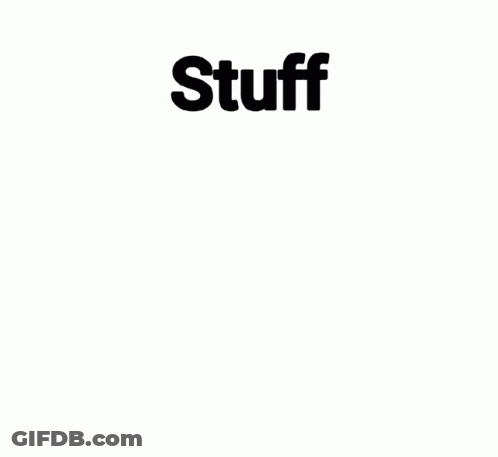 Man In Suit With Stuff Above Crowd GIF
