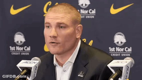Man In Suit With Two Microphones ACCN GIF