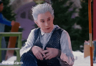 Man In Suit With White Hair And Blue Vest GIF