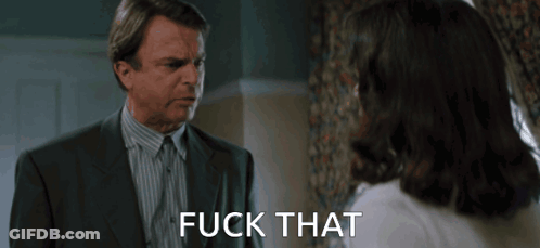 Man In Suit Yelling Fuck That At Woman GIF