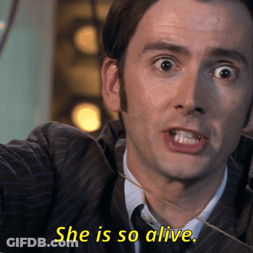 Man In Suit Yellow She Is So Alive GIF