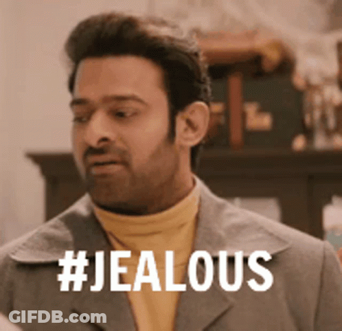 Man In Suit Yellow Turtleneck Funny Face #Jealous GIF