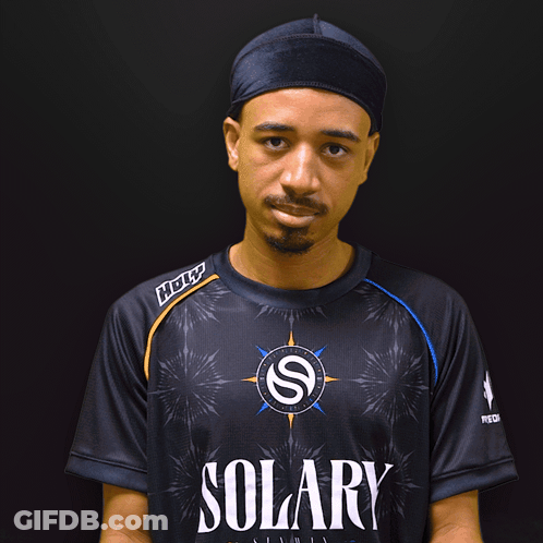 Man In Sulary Shirt Holding GG Sign GIF