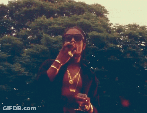Man In Sunglasses And 2010 Necklace GIF