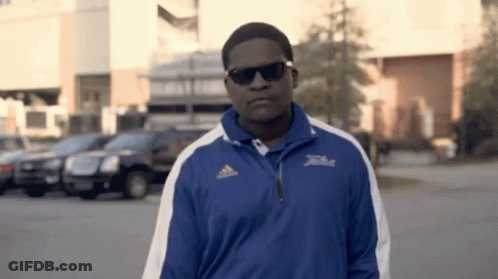 Man In Sunglasses And Adidas Jacket GIF