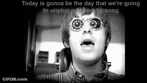 Man In Sunglasses And After All You're My Wonderwall GIF