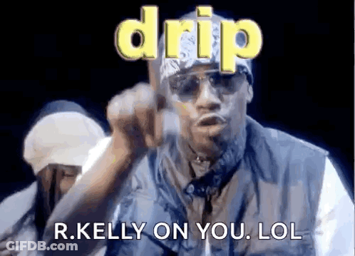 Man In Sunglasses And Bandana Flips Off Another Man GIF