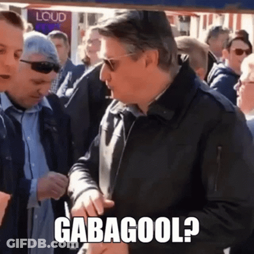 Man In Sunglasses And Black Jacket Saying Gabagool GIF