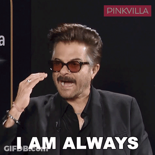 Man In Sunglasses And Black Jacket Saying I Am Always GIF