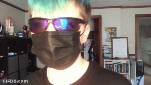 Man In Sunglasses And Black Mask GIF