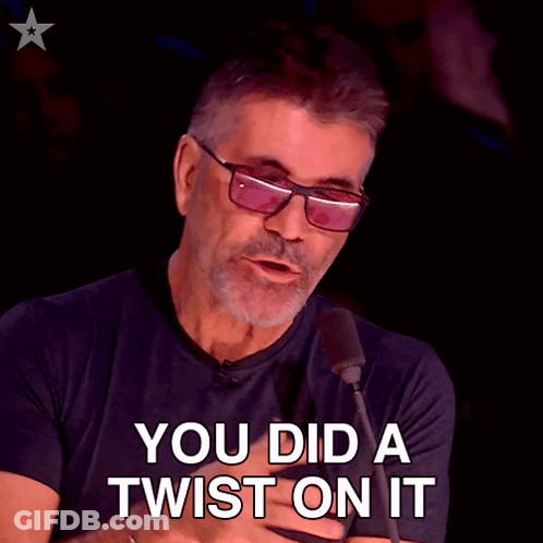 Man In Sunglasses And Black Shirt Says You Did A Twist GIF