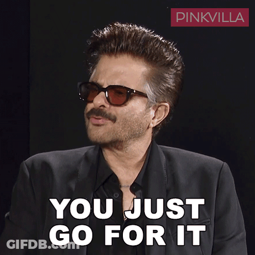 Man In Sunglasses And Black Suit Says You Just Go For It GIF