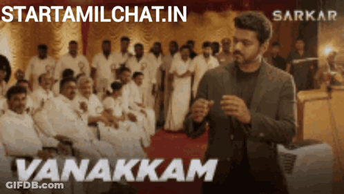 Man In Sunglasses And Blue Shirt Vanakam Nanbargale GIF