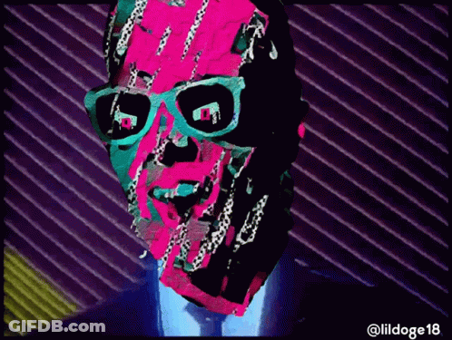 Man In Sunglasses And Blue Tie @Lildoge18 GIF