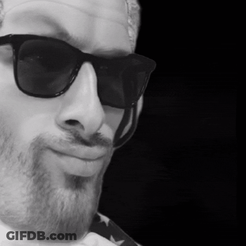 Man In Sunglasses And Bow Tie GIF