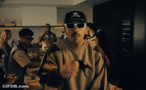 Man In Sunglasses And California Hat GIF