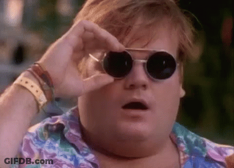 Man In Sunglasses And Colorful Shirt, Mouth Open GIF