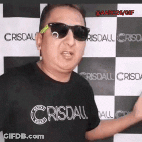 Man In Sunglasses And Crisdale Shirt GIF