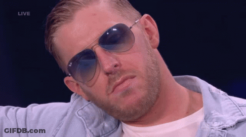 Man In Sunglasses And Denim Jacket Live GIF
